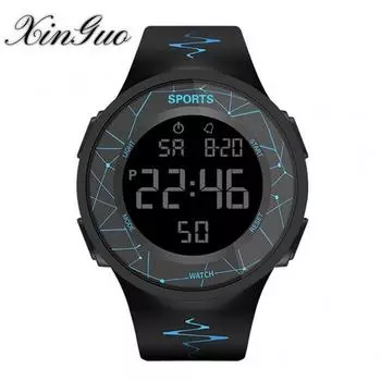 Водонепроницаемые светящиеся электронные часы для мужчин, простые студентки, детские многофункциональные спортивные часы