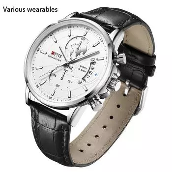 Водонепроницаемые светящиеся новые мужские часы в стиле пояса кварцевые часы