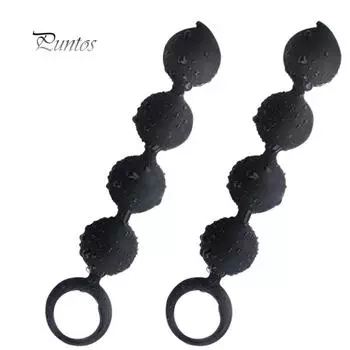 Водонепроницаемые женские мягкие резиновые анальные бусины для расслабления тела, Анальная пробка для взрослых, товары для массажа простаты one size