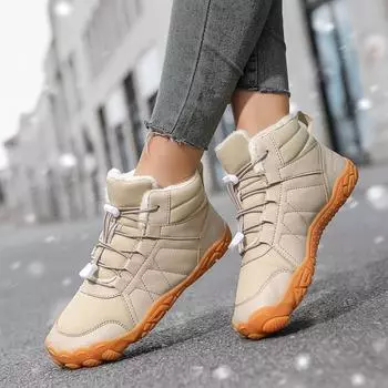 Водонепроницаемые зимние ботинки унисекс с плюшевой подкладкой - доступны большие размеры 37