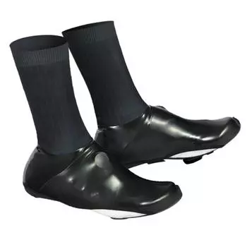 Водонепроницаемые зимние теплые термобахилы для велообуви, полные велобахилы для мужчин и женщин, для шоссейного и горного велосипеда чёрный