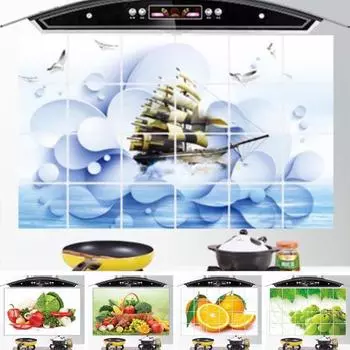 Водонепроницаемая наклейка на стену для кухни B