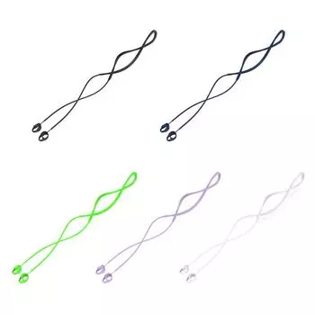 Водонепроницаемый анти-потерянный шнурок для гарнитуры, аксессуары, мягкий силиконовый беспроводной шейный ремешок для наушников, портативный для Samsung Galaxy Buds 2 Pro чёрный