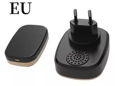 Водонепроницаемый беспроводной дверной звонок 300 м с дистанционным управлением, штепсельная вилка европейского стандарта, Великобритании и США, дверной звонок, щелочная батареяAA EU Plug