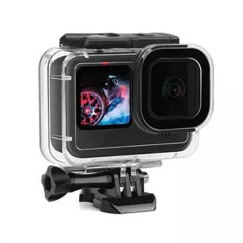 Водонепроницаемый чехол 60 м для GoPro Hero 10 9, черный защитный корпус для подводного плавания, чехол, красный, фиолетовый, цветной фильтр