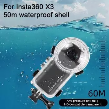Водонепроницаемый чехол для экшн-камеры с защитой от царапин, отпечатков пальцев и запотеванием, защитный герметичный чехол для камеры Insta360 X4