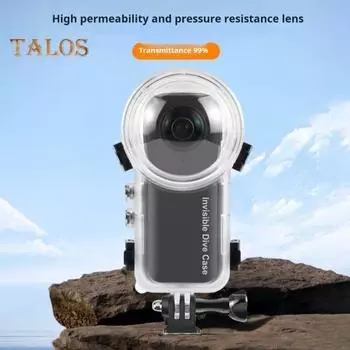 Водонепроницаемый чехол для экшн-камеры с защитой от царапин, отпечатков пальцев и запотеванием, защитный герметичный чехол для камеры Insta360 X4 прозрачный