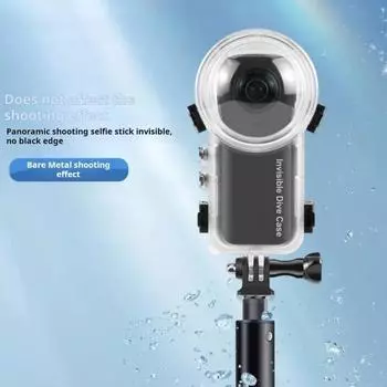 Водонепроницаемый чехол для экшн-камеры с защитой от царапин, отпечатков пальцев и запотеванием, защитный герметичный чехол для камеры Insta360 X4 прозрачный