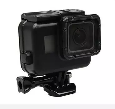 Водонепроницаемый чехол для дайвинга, 45 м, подводное + сенсорное крепление на заднюю дверь, черный цвет для GoPro Hero 5, 6, 7, черные аксессуары для Go Pro чёрный