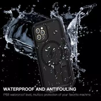 Водонепроницаемый чехол для дайвинга IP68, ударопрочный, с защитой от падений, магнитный чехол, чехол для плавания for iPhone 12 Mini