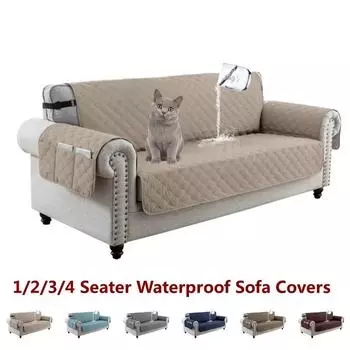 Водонепроницаемый чехол для дивана 1/2/3/4 местный откидной диван коврик антигрязный чехол для дивана для домашних животных собак чехол для мебели в гостиной протектор 1Seat Chair Cover