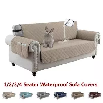 Водонепроницаемый чехол для дивана 1/2/3/4 местный откидной диван коврик антигрязный чехол для дивана для домашних животных собак чехол для мебели в гостиной протектор 1Seat Chair Cover