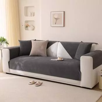 Водонепроницаемый чехол для дивана из шенилла, однотонный диван для гостиной, нескользящая современная подушка для дивана, чехол для дивана с защитой от царапин от кошек 70x70cm 1pcs