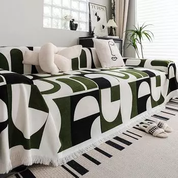 Водонепроницаемый чехол для дивана из шенилловой ткани, универсальный чехол для диванной подушки Four Seasons, пылезащитный, простой в уходе чехол для дивана 180*130cm