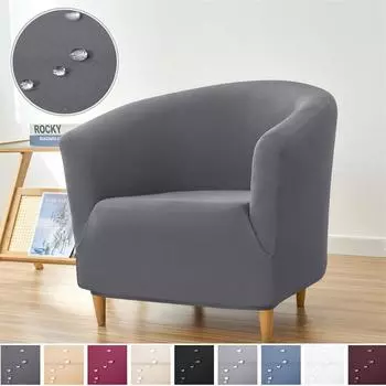 Водонепроницаемый чехол для дивана из ткани Buffalo Milk Velvet, чехол для дивана в ванной, клуб, дом, отель, чехол для дивана, пылезащитный чехол 53cm темно-серого