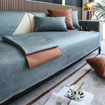 Водонепроницаемый чехол для дивана, коврик для домашних животных, кожаный чехол для дивана с защитой от царапин, противоскользящий чехол для дивана для декора гостиной 70x70cm 1pcs