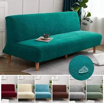 Водонепроницаемый чехол для дивана-кровати для гостиной, складной безрукий чехол для дивана, эластичный толстый чехол для дивана, защитный чехол для кресла 160-190CM бирюзовый