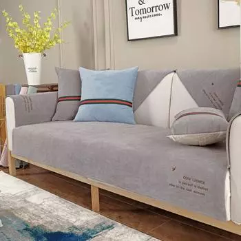 Водонепроницаемый чехол для дивана, нескользящий угловой коврик для дивана для гостиной, моющийся чехол для стула, детские коврики для домашних животных, несколько размеров, домашний декор 45cm pillowcase 1pcs зелёный