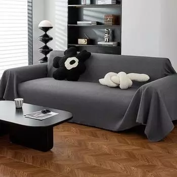 Водонепроницаемый чехол для дивана, однотонное вафельное противоскользящее одеяло для дивана, домашнее пылезащитное полотенце, универсальное для всех сезонов, диванное полотенце 180x90cm1pcs