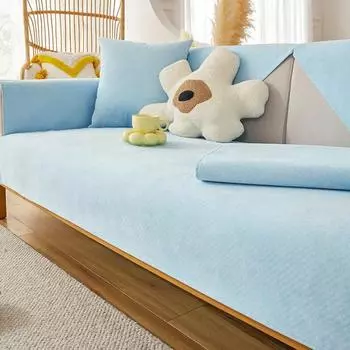 Водонепроницаемый чехол для дивана, сплошной цвет, полиэстер, Нескользящий диван, полотенце, чехол, чехлы для диванов для гостиной, защитный коврик для собак и детей 50x70cm armrest