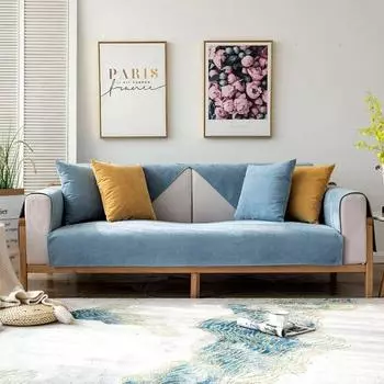 Водонепроницаемый чехол для дивана, устойчивый к моче, диван-полотенце для домашних животных, сезонное универсальное нескользящее сплошное цветное покрытие для дивана для гостиной 50x70cm(19.6x27in)