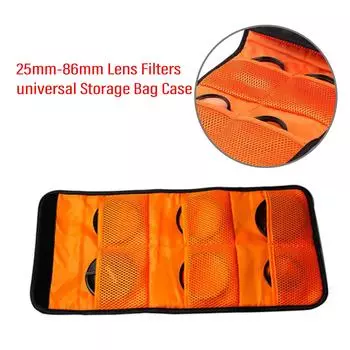 Водонепроницаемый чехол для фильтра Сумка для хранения фильтров Органайзеры для фильтров камеры Полиэстер Защита и транспортировка фильтров камеры Легко