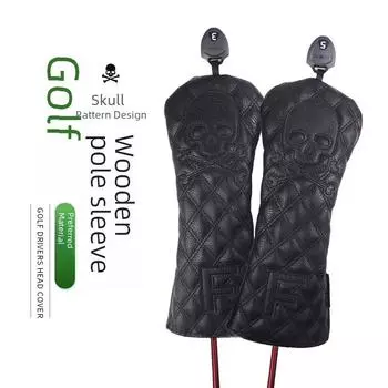 Водонепроницаемый чехол для гольф-клюшки с изображением черепа в виде бриллианта: Защищает 1/3/5/UT леса