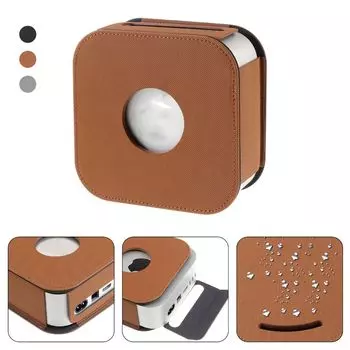 Водонепроницаемый чехол для хоста, пылезащитный чехол, новая сумка для хранения настольного компьютера Mac Mini M4/M4 Pro 2024 коричневый