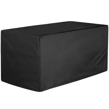Водонепроницаемый чехол для хранения, чехол для патио, защитная скамейка для хранения на открытом воздухе 123x62x55cm чёрный