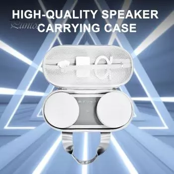 Водонепроницаемый чехол для хранения динамика с сетчатым карманом, защита на 360 градусов, противоударный защитный чехол для динамика для Sony светло-серый