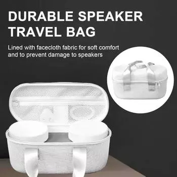 Водонепроницаемый чехол для хранения динамика с сетчатым карманом, защита на 360 градусов, противоударный защитный чехол для динамика для Sony HT-AX7 светло-серый