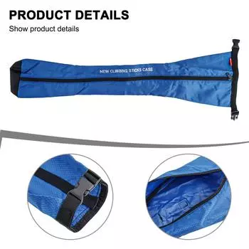 Водонепроницаемый чехол для хранения треккинговых палок, идеально подходящий для влажных и сухих условий зелёный