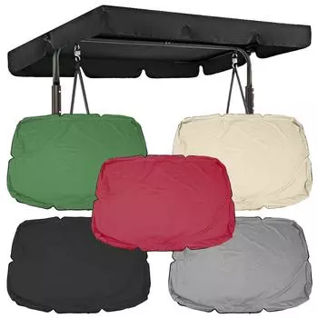 Водонепроницаемый чехол для качелей, навес для кресел-качелей, УФ-защитный козырек, водонепроницаемое украшение для сада, патио, мебели, пылезащитный чехол чёрный