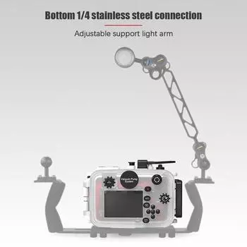 Водонепроницаемый чехол для камеры TG7, защитный чехол для экшн-камеры, подводная глубина 60 м/195 футов, защита для дайвинга белый