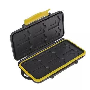 Водонепроницаемый чехол для карт памяти с несколькими сетками, держатель для карт Micro SD, защитная коробка для хранения 12SD + 12TF красный