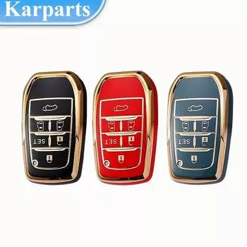Водонепроницаемый чехол для ключей от автомобиля с 6 кнопками для Toyota Alphard PREVIA Voxy Noah Esquire Vellfire Harrier Shell Fob Holder Чехол для автомобильного ключа Чехол для ключа чёрный