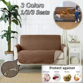 Водонепроницаемый чехол для кровати для собак, герметичный диван, коврик для кровати для домашних животных, моющийся чехол для дивана, защитное одеяло для мебели для домашних животных, детей, собак, кошек 170-166cm красный