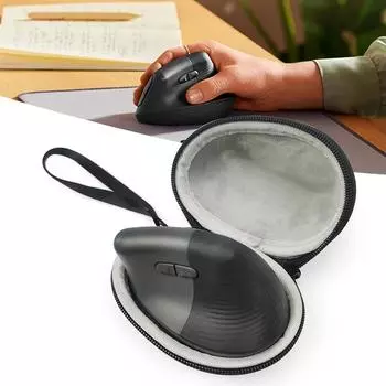 Водонепроницаемый чехол для Logitech MX Vertical/Lift Vertical Game Mouse Storage Box Carry Bag EVA Противоударный жесткий чехол на молнии