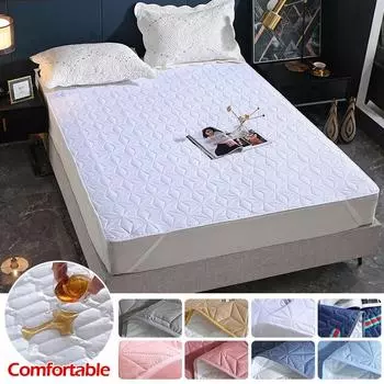 Водонепроницаемый чехол для матраса Наматрасник Дышащий бесшумный наматрасник с 4 эластичными угловыми ремнями Подходит для глубины до 40 см 90x200cm Only a sheet