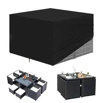 Водонепроницаемый чехол для мебели, ткань Оксфорд, устойчивый к атмосферным воздействиям, защита от проникновения, чехол для дивана, стула, патио, сада B