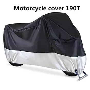 Водонепроницаемый чехол для мотоцикла, уличный мотоциклетный дождевик, одежда, защита от пыли, солнцезащитный козырек, чехол для мотоцикла, защита от УФ-лучей, 190 т Black S