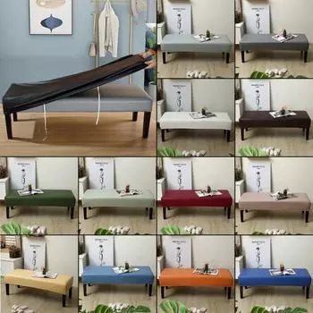 Водонепроницаемый чехол для обеденной скамьи из полиуретана, эластичный, моющийся, обитый чехол для скамьи, защитный чехол для сиденья, чехлы для скамейки для столовой 80x40x30cm