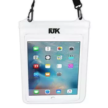 Водонепроницаемый чехол для планшета FJTK с ремешком, совместим с 10-дюймовыми устройствами, для ванн, бассейнов, пляжей и т. д.