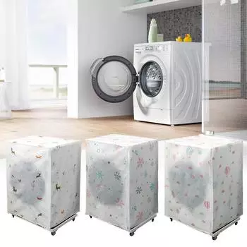 Водонепроницаемый чехол для стиральной машины, утолщенный солнцезащитный пылезащитный чехол, чехол для стиральной машины с автоматическим барабаном Wave