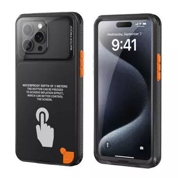 Водонепроницаемый чехол для телефона для дайвинга iPhone Pro MAX, подводный чехол, сухая сумка с присоской, защита от ударов, защитный чехол на 360°, все включено синий