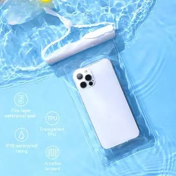 Водонепроницаемый чехол для телефона IPX8 Водонепроницаемая сумка для телефона Универсальный чехол для плавания under 7.2inches