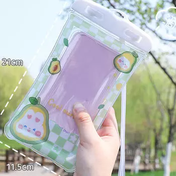 Водонепроницаемый чехол для телефона, легкий и сухой для подводного плавания в аквапарке белый