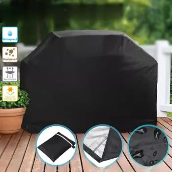 Водонепроницаемый чехол для уличного барбекю, аксессуары для барбекю, внутренняя заглушка для сумки, чехол для уличного барбекю, пылезащитный чехол для уличной мебели, черный 622274541 58X77cm-1PC