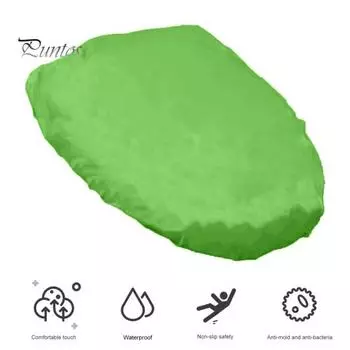 Водонепроницаемый чехол для унитаза с эластичной отделкой, износостойкий защитный чехол для сиденья унитаза, универсальный чехол для унитаза, аксессуар для ванной комнаты темно-оранжевого