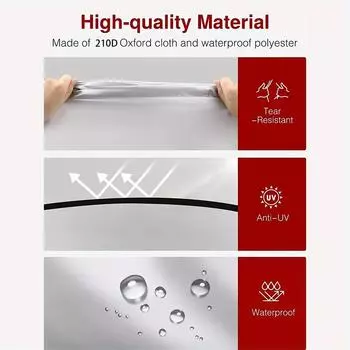 Водонепроницаемый чехол для велосипеда с отверстием для замка — защитит ваш велосипед от дождя, солнца и пыли — подходит для большинства велосипедов XL